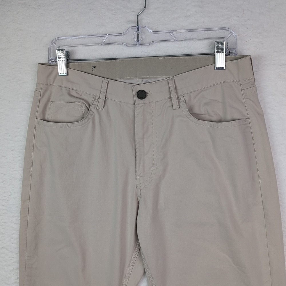Faherty Reserve Movement Pants Men's 30x28 Khaki Stretch Chino - Picture 3 of 7